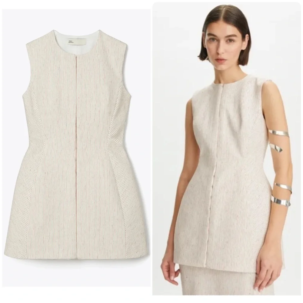 New Tory Burch Hook and Eye Tunic Dress - Picture 1 of 13